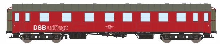 Dekas DK-876186 - H0 - Personenwagen Buh 50, DSB, Ep. IV - Wagen 2